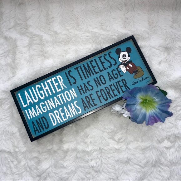Disney Other - 🎄 Mickey Mouse Laughter Wood Sign